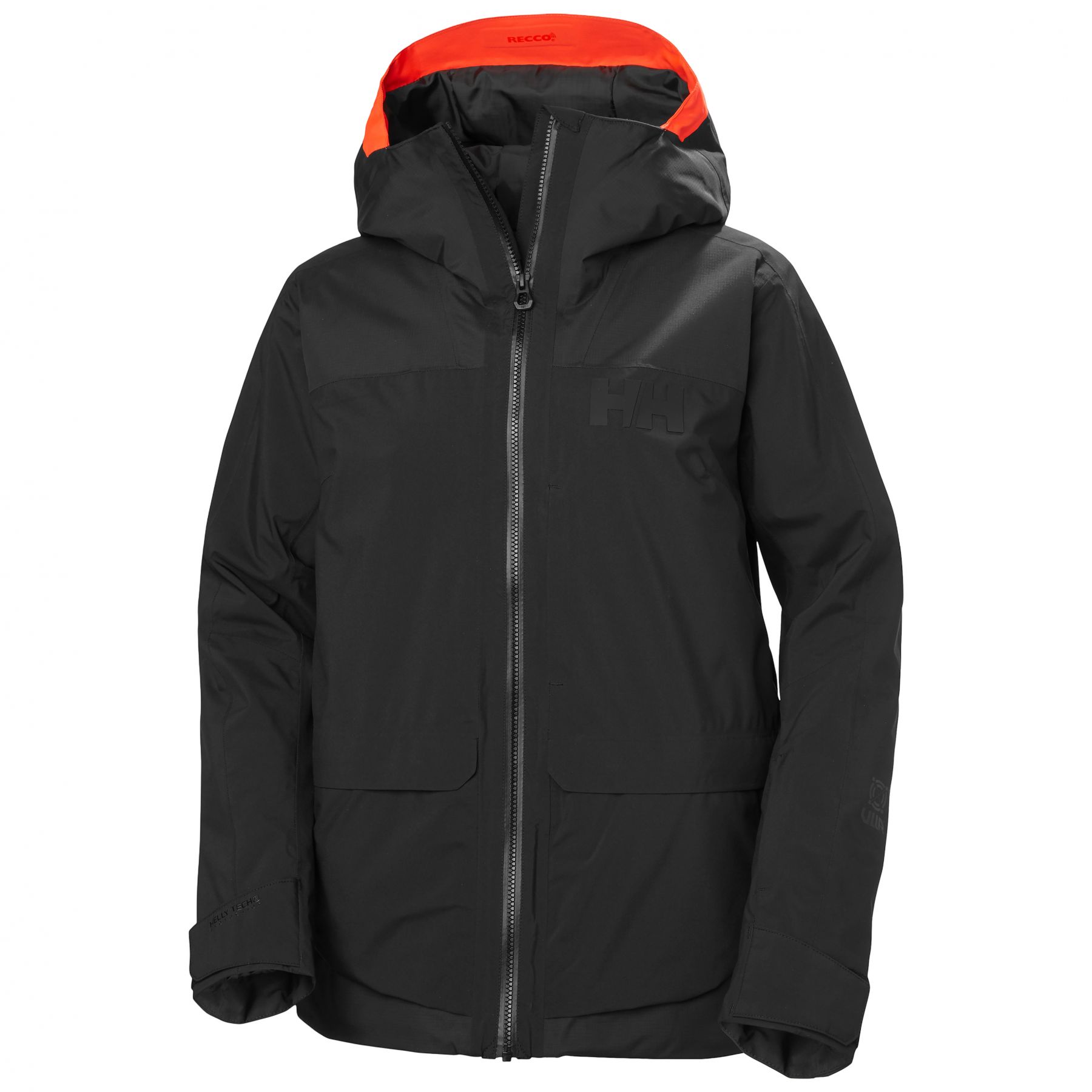 Helly Hansen Powchaser 3.0, skijacke, dame, zwart
