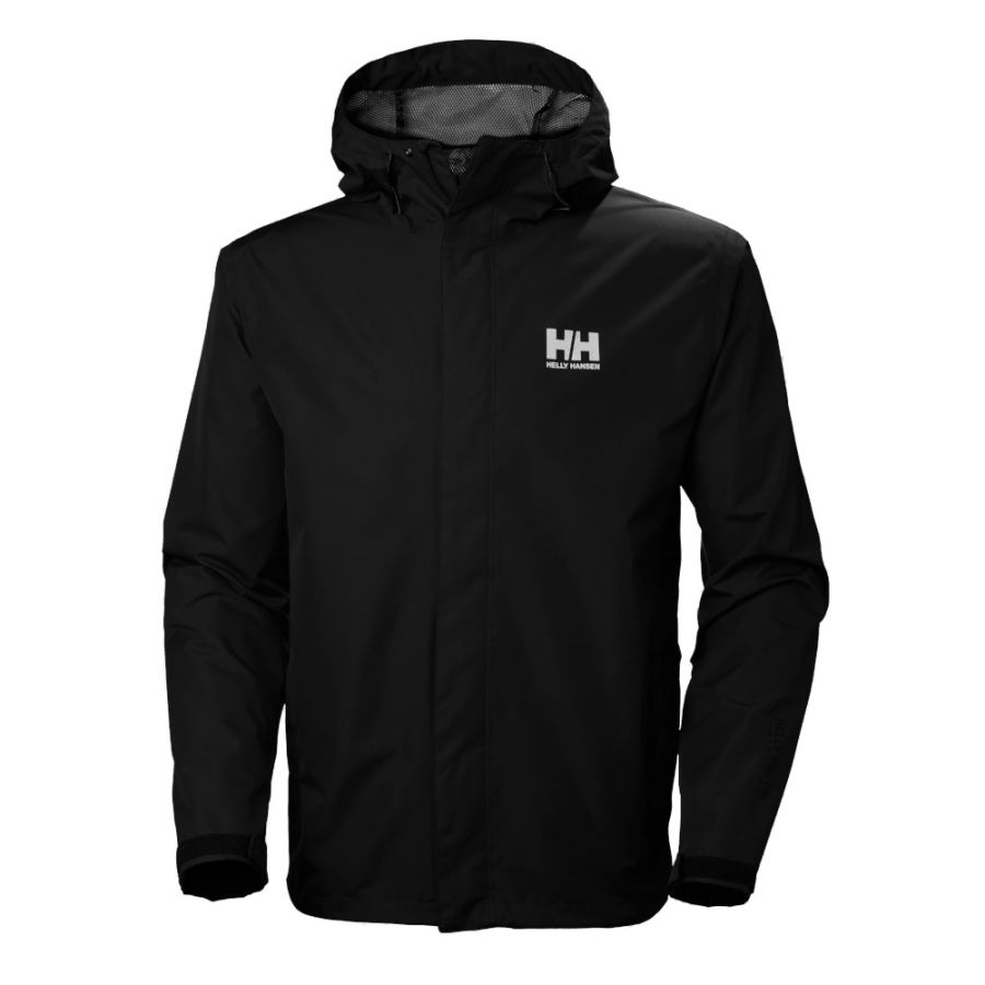 Helly Hansen Seven J, Regnjas, heren, zwart