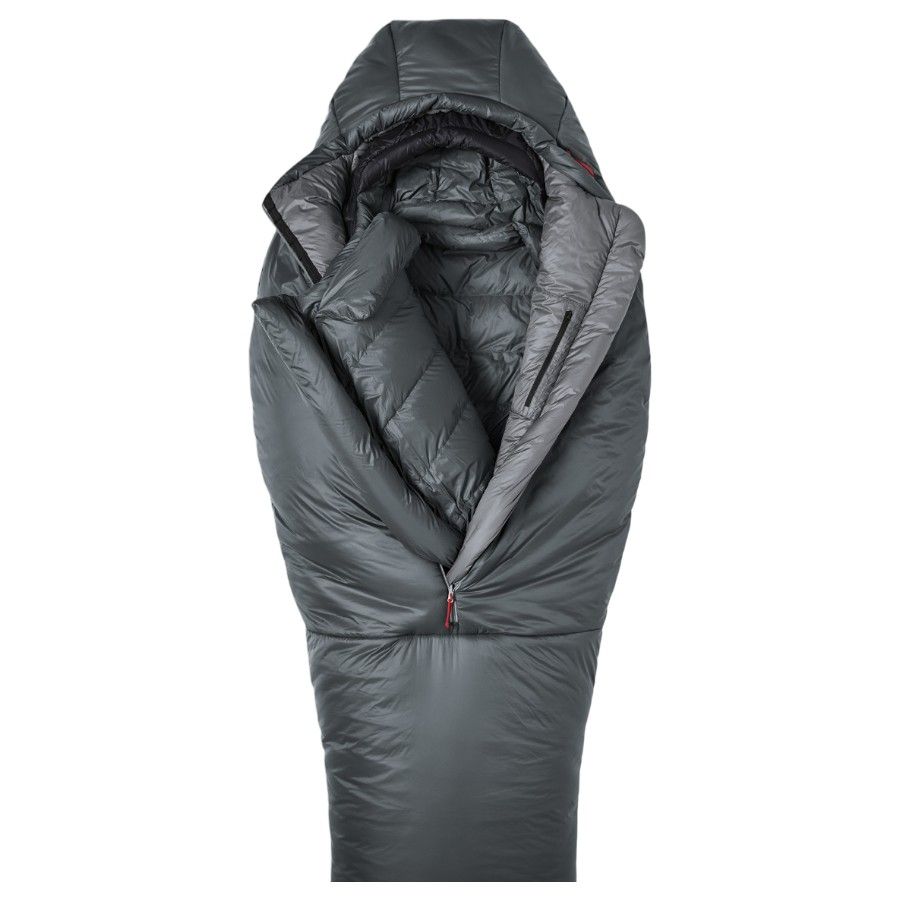 Helsport Pro Storen Fiber -5 195cm, Dark Shadow / Ruby Red, OS, slaapzak, grijs