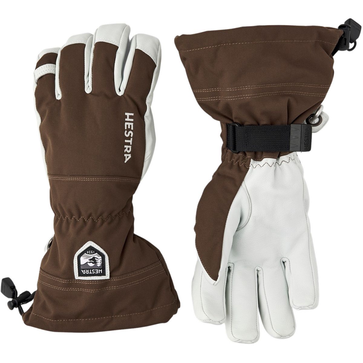 Hestra Army Leather Heli Ski, skihandschoenen bruin