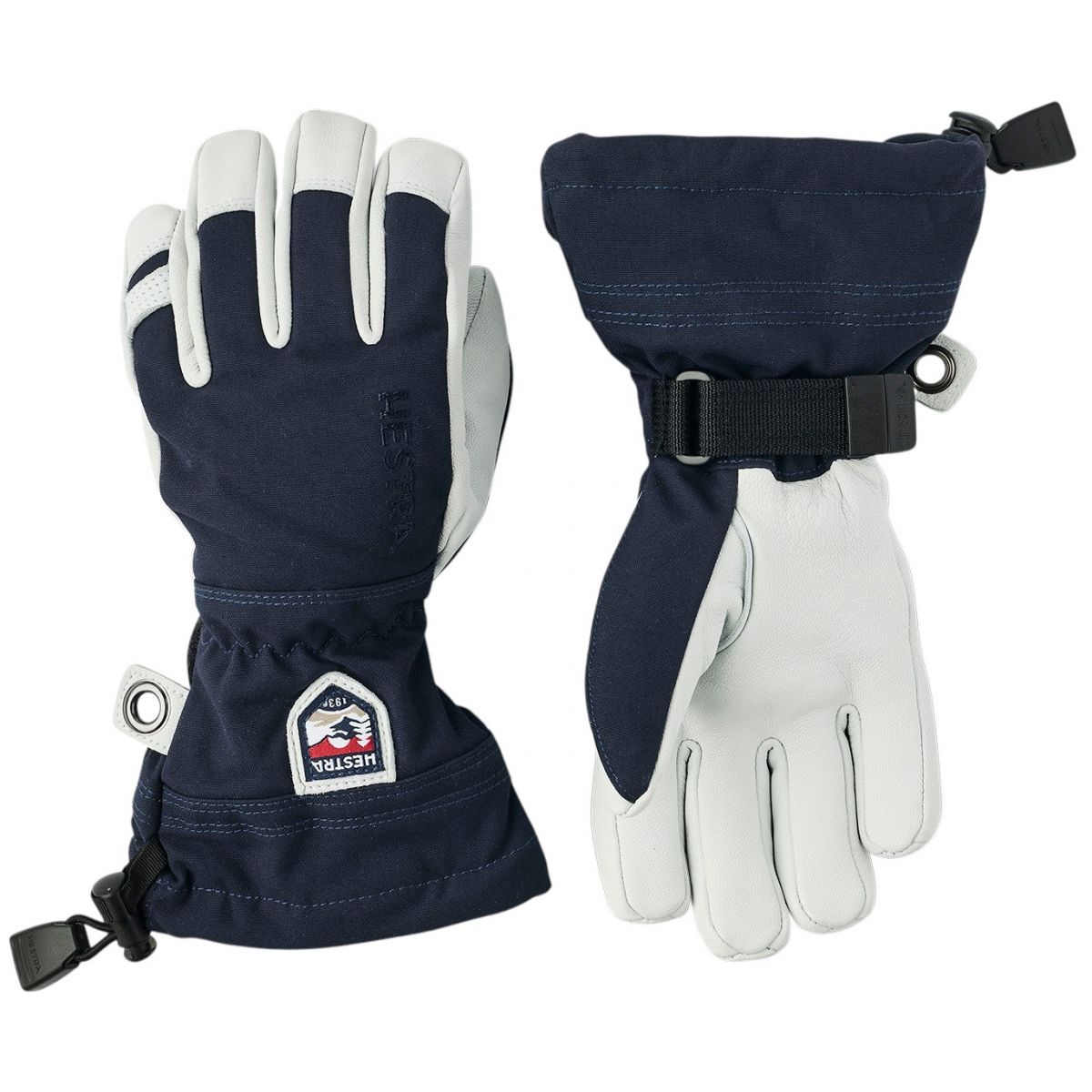 Hestra Army Leather Heli Ski, skihandschoenen, junior, navy