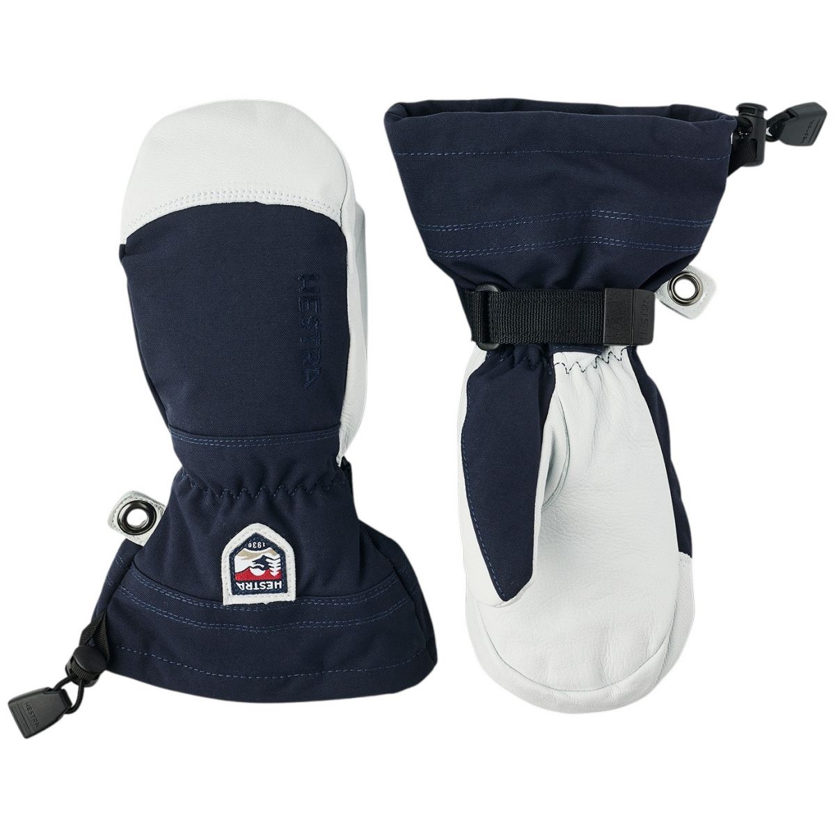 Hestra Army Leather Heli Ski, skiwanten, junior, navy
