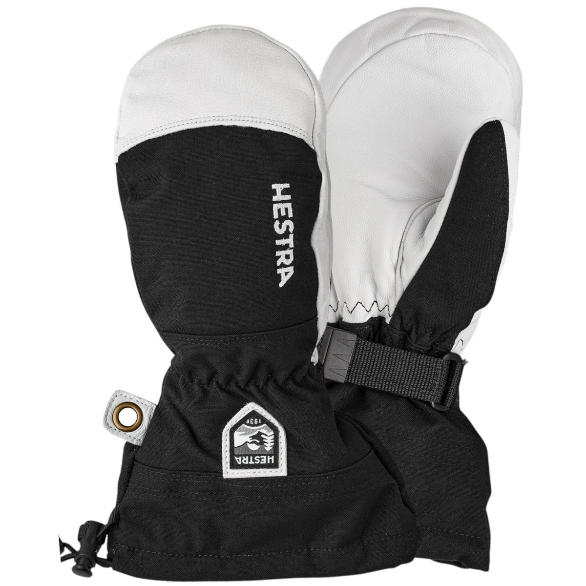 Hestra Army Leather Heli skihandschoenen, junior, zwart