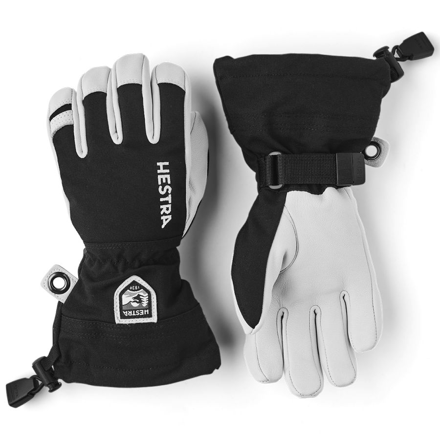 Hestra Army Leather Heli skihandschoenen junior, zwart