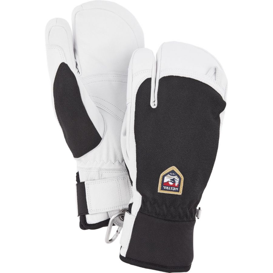 Hestra Army Leather Patrol 3-vinger skihandschoenen zwart