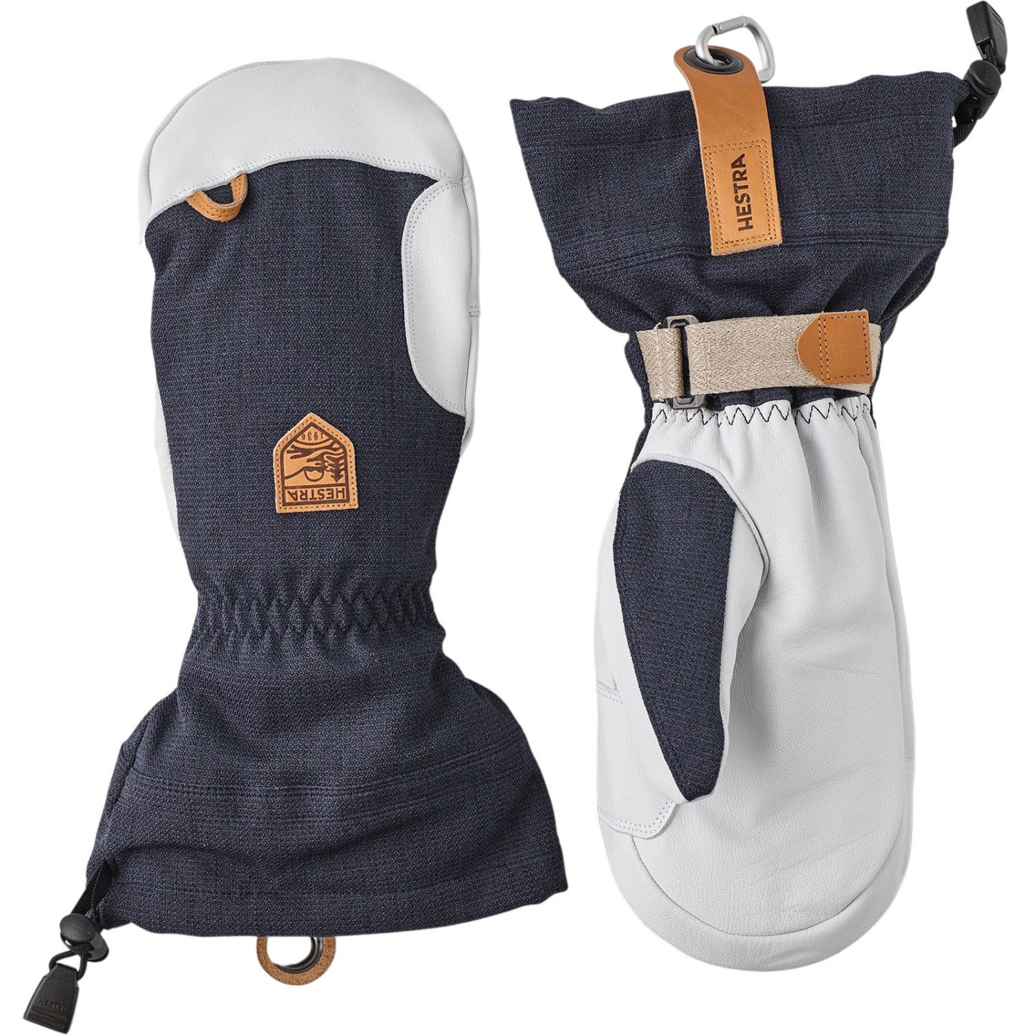 Hestra Army Leather Patrol Gauntlet, wanten, navy