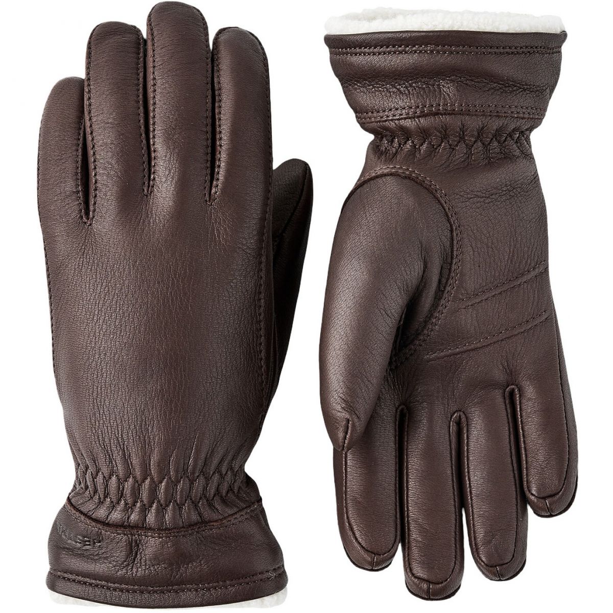 Hestra Buvika Deerskin, handschoenen, dames, chocolate
