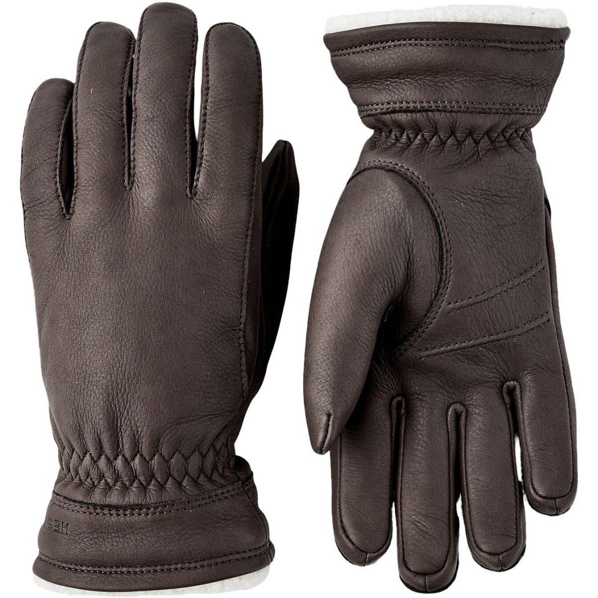 Hestra Buvika Deerskin, handschoenen, dames, donkerbruin