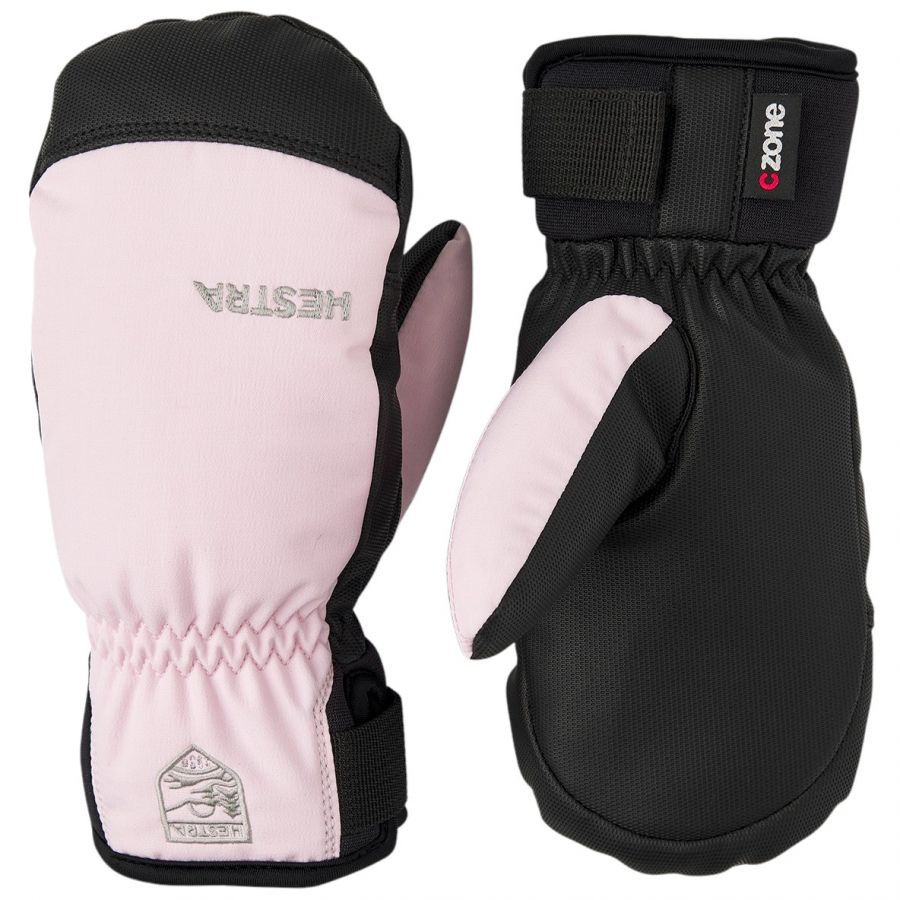 Hestra Ferox Primaloft, skiwanten, junior, roze