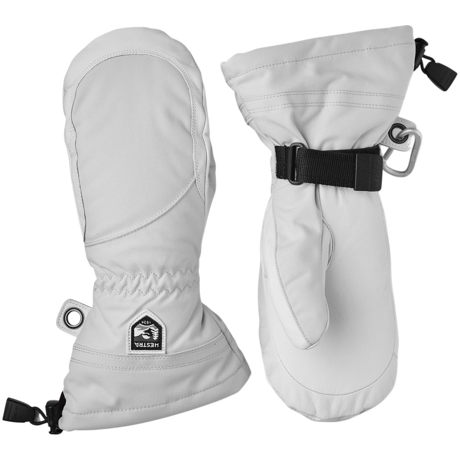 Hestra Heli Ski, skihandschoenen, dames, lichtgrijs/wit