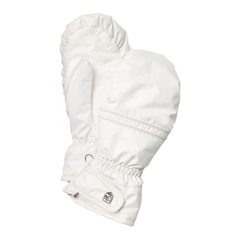 Hestra Primaloft Leather Ski Puffer, dames, wit