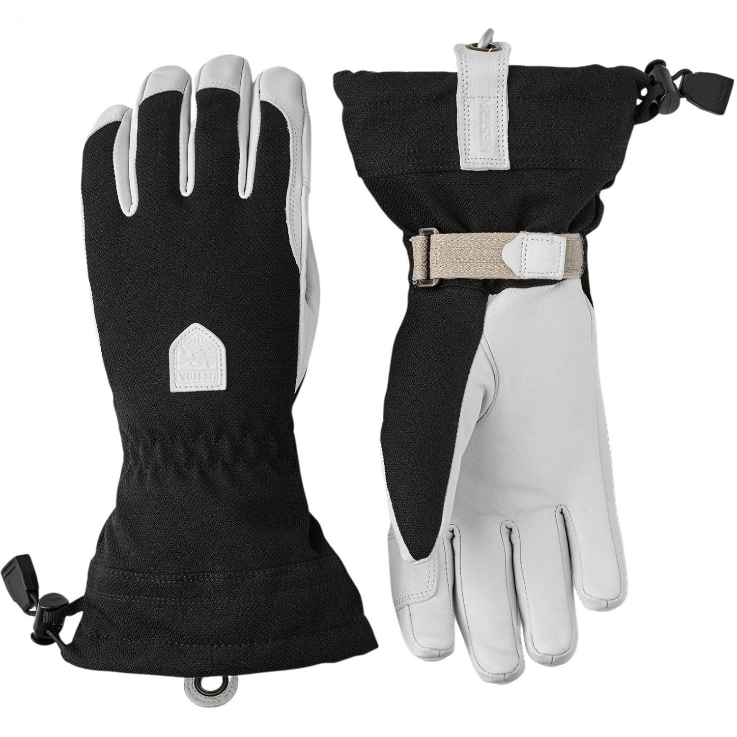 Hestra Women's Patrol Gauntlet, skihandschoenen dames, zwart