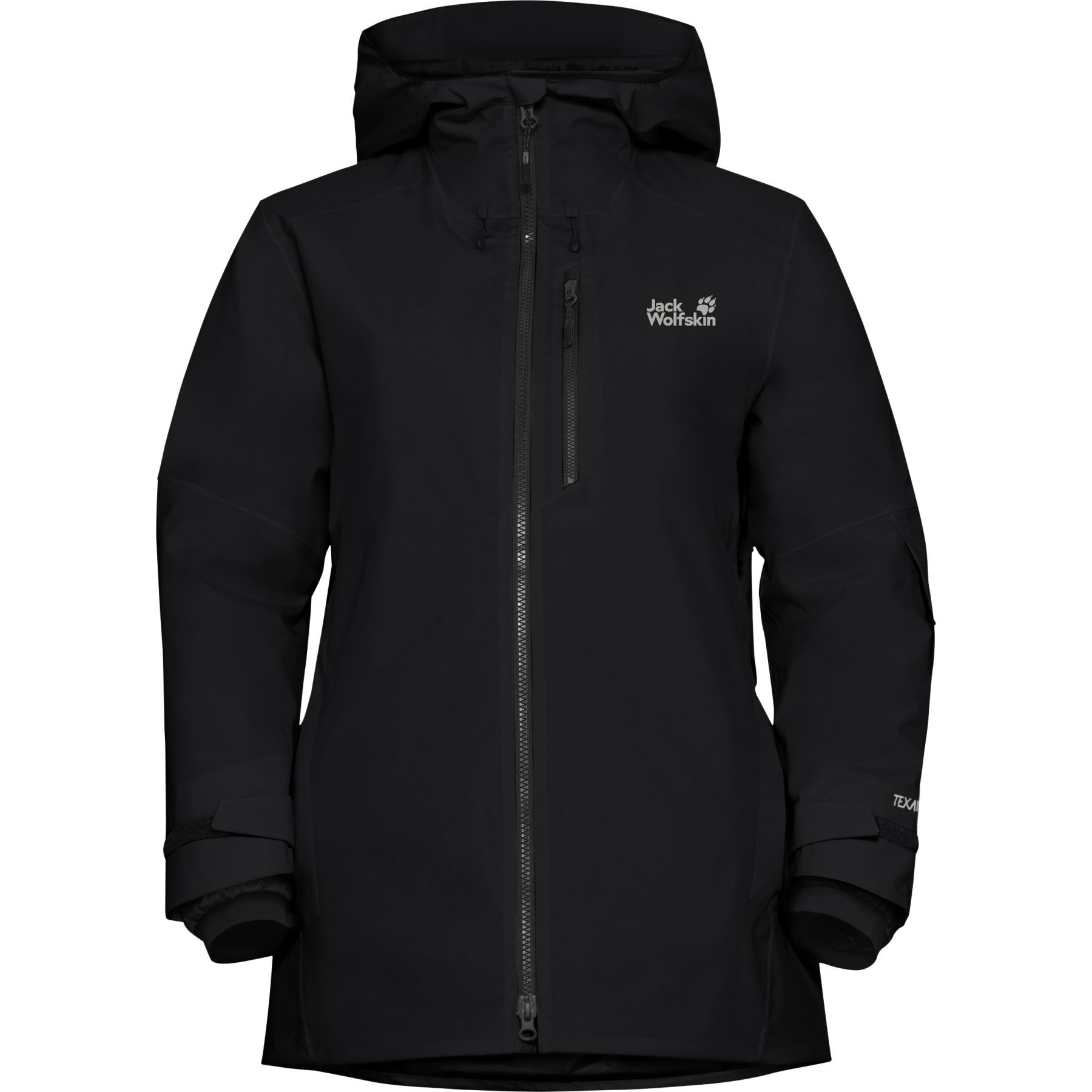 Jack Wolfskin Flowline 3in1 Afneembare Jas Zwart S Vrouw