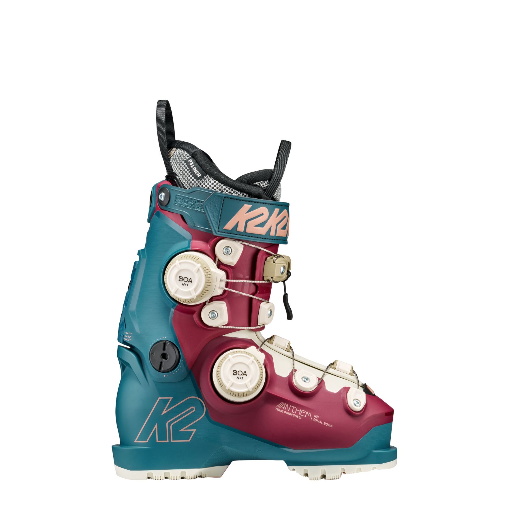 K2 Anthem 95 Zonal BOA, skischoenen, heren, groen/rood