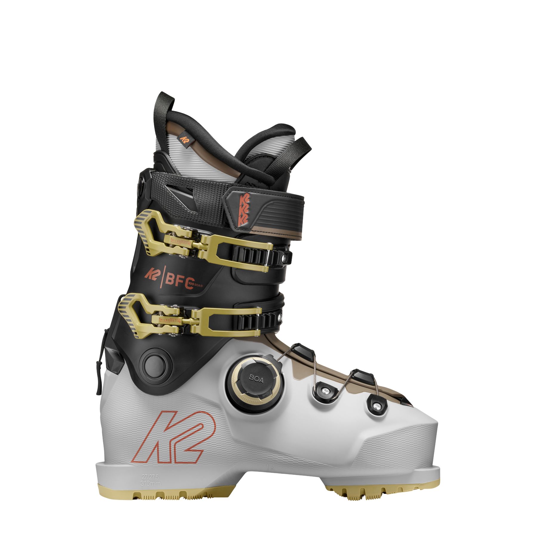 K2 BFC 100 BOA, skischoenen, heren, grijs/zwart