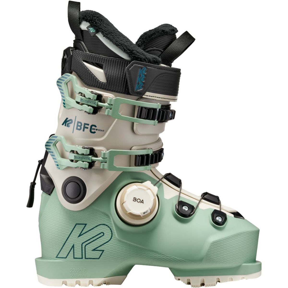 K2 BFC 85 BOA, skischoenen, dames, groen/wit
