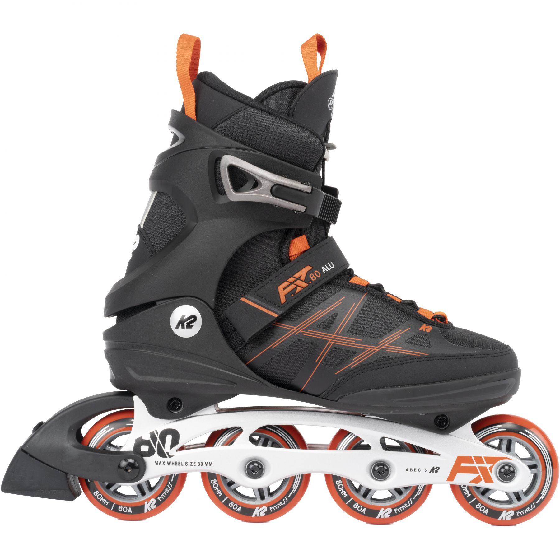 K2 Skate F.i.t80 Alu Inline Skates Zwart EU 44 1/2 Man
