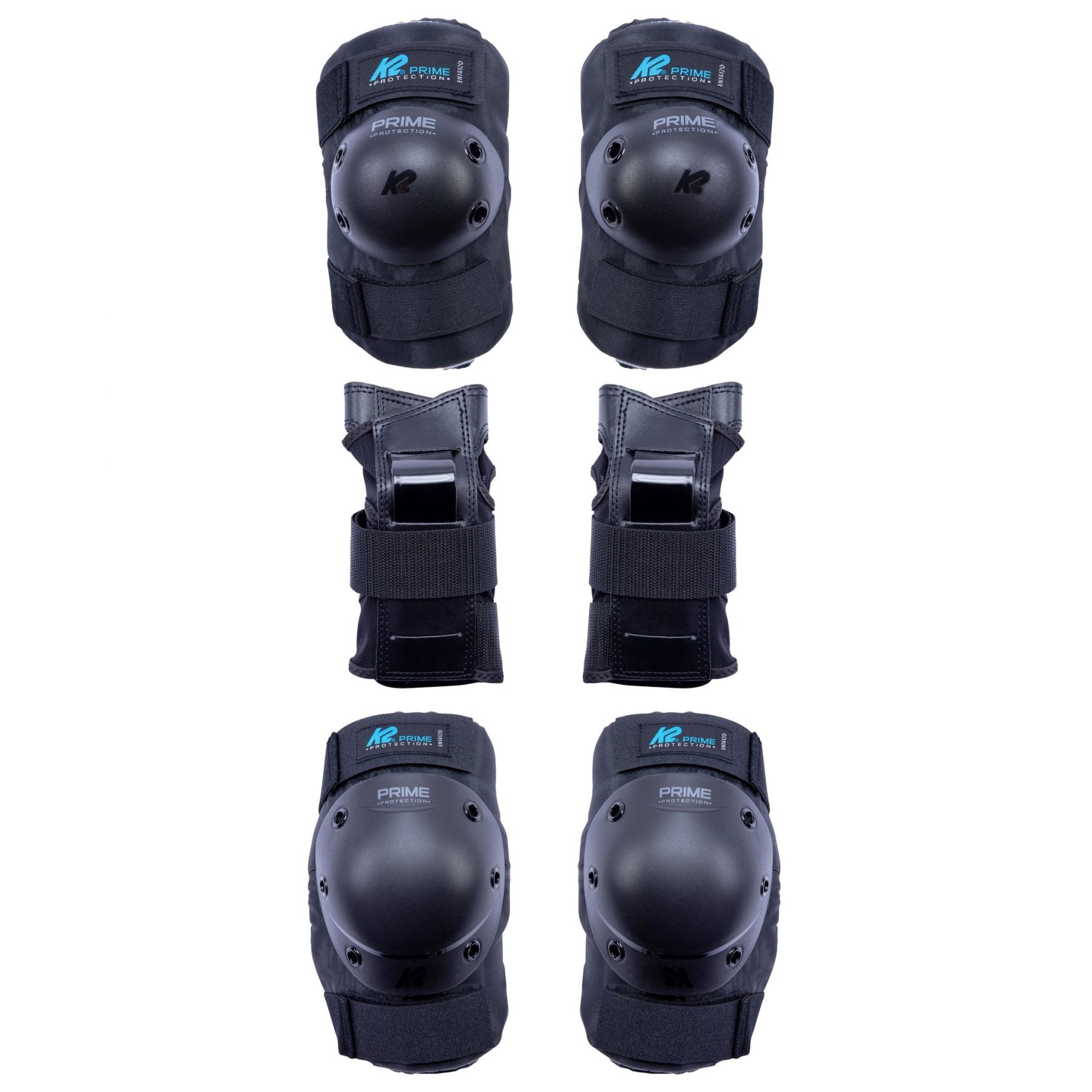 K2 Prime Pad Set, beschermset, dame, zwart