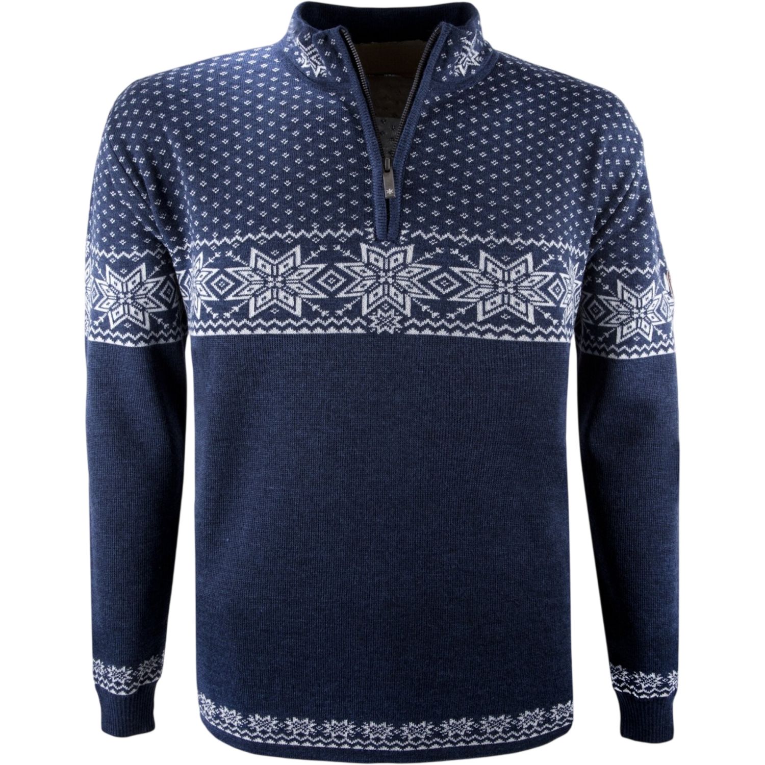 Kama Rune, merino sweater, heren, marineblauw