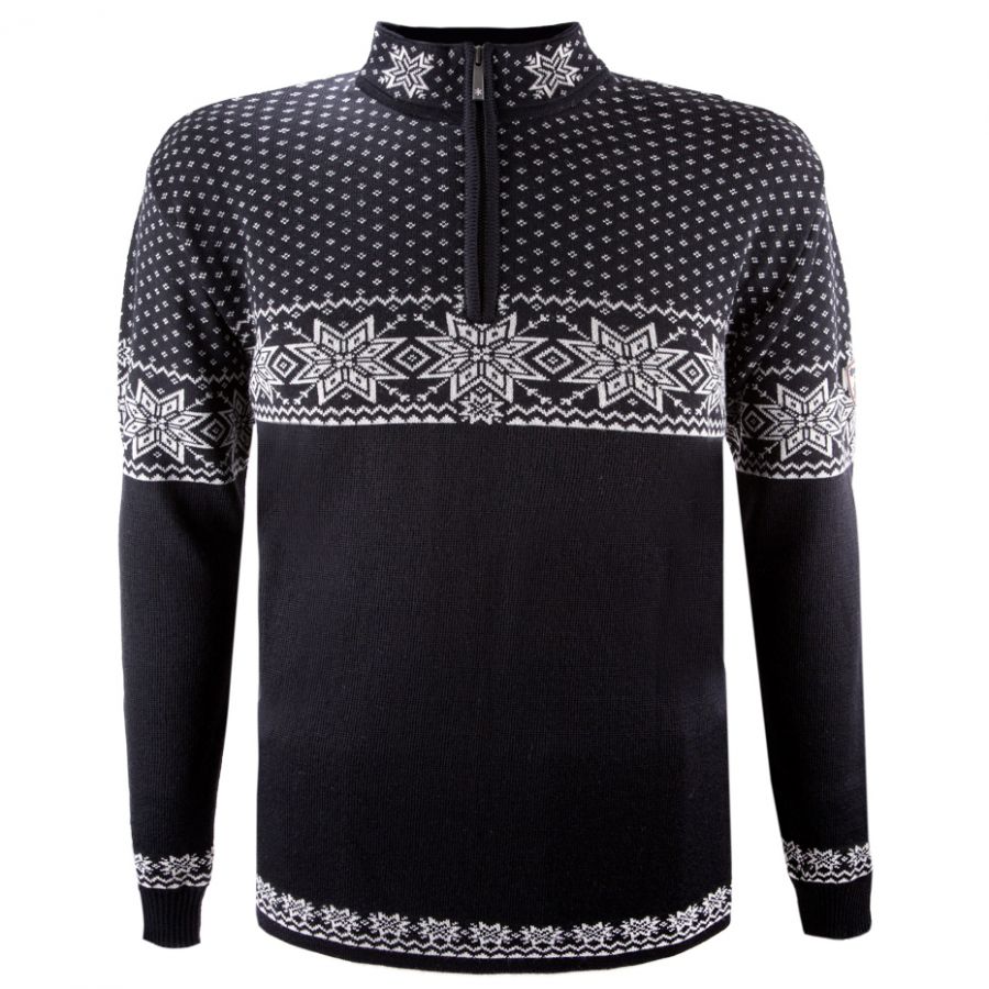 Kama Rune, merino sweater, heren, zwart