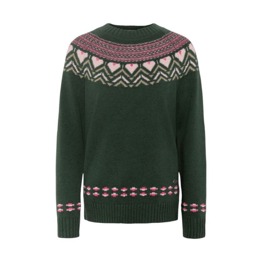 Kari Traa Sundve Knit, trui, dames, donkergroen