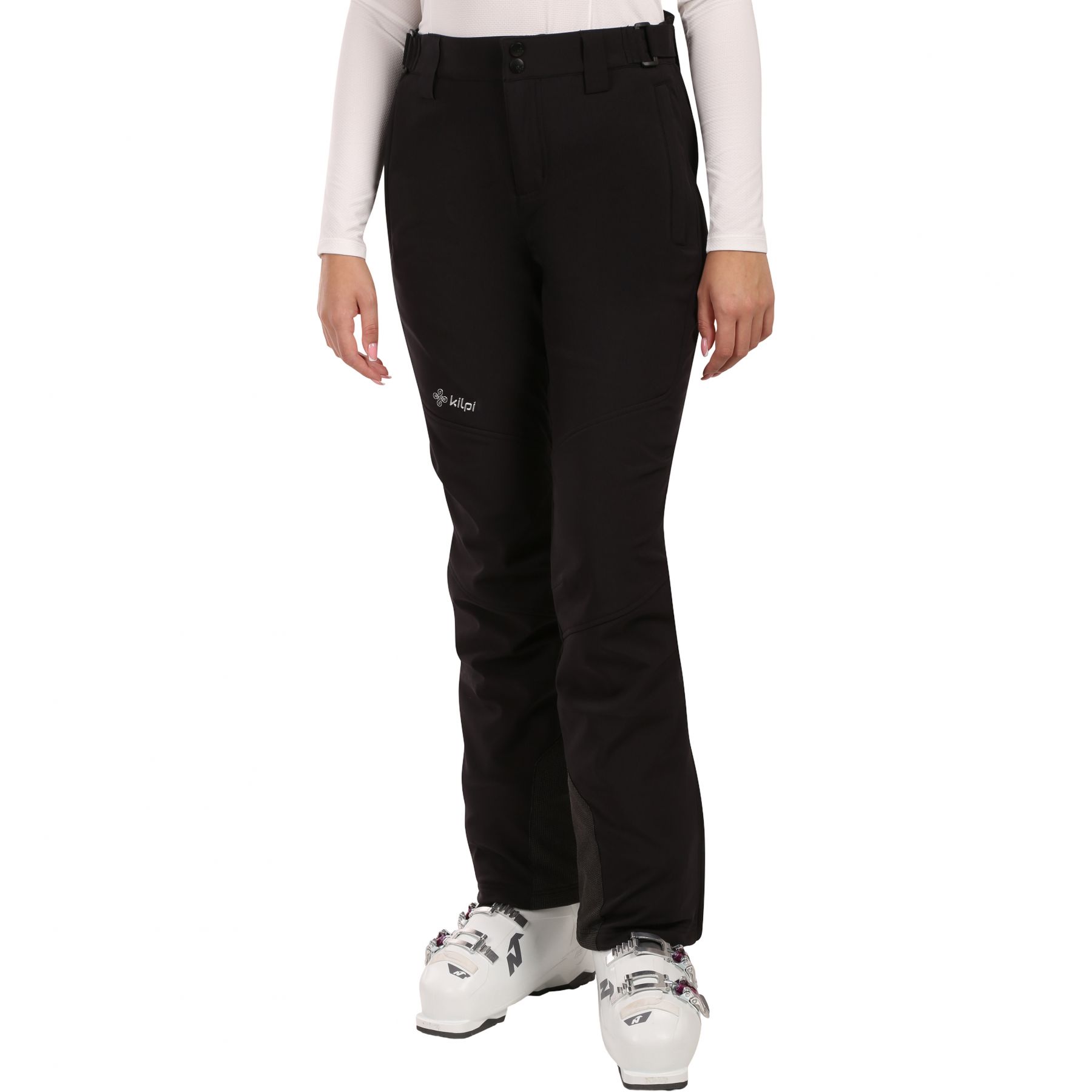 Kilpi Rhea, skibroek, plus size, dames, zwart