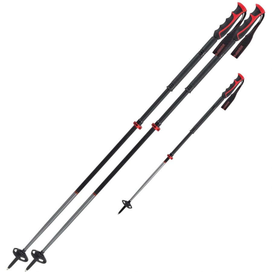 Komperdell Descent Carbon Rocksleeve Vario, skistokken, zwaart