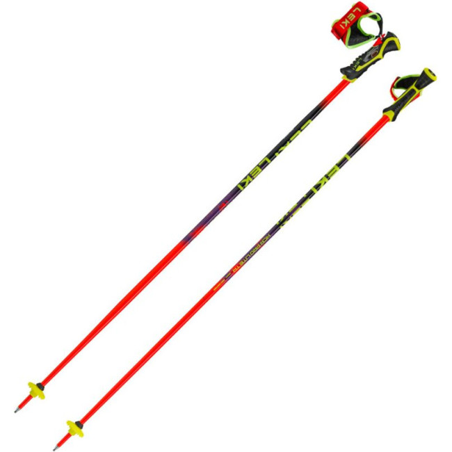 Leki WCR Pro Lite SL TR, skistokken, junior, rood/paars