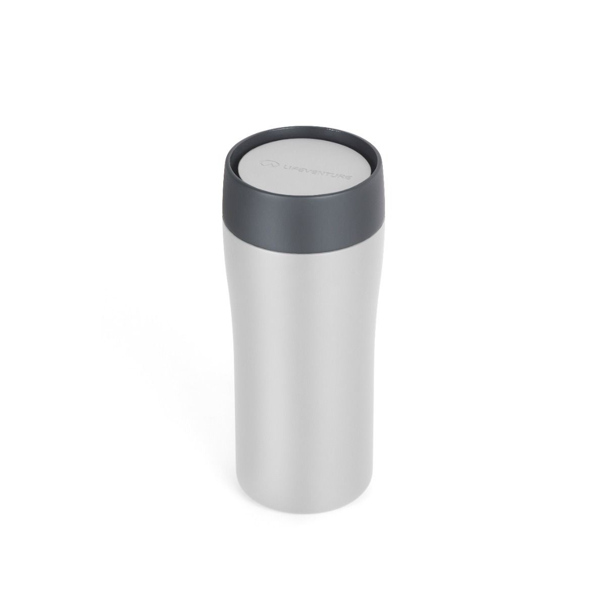 Lifeventure One Touch Thermal Mug, thermosbeker, 350 ml, lichtgrijs