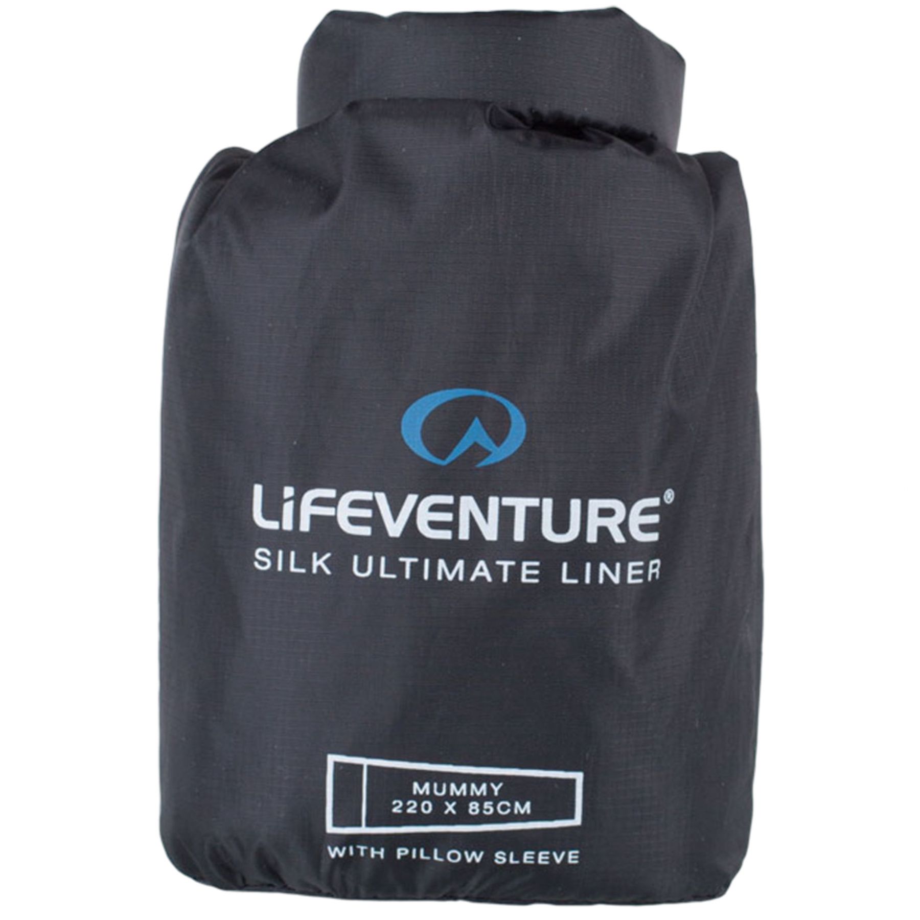 Lifeventure Silk Ultimate Slaapzak Liner, mummy, zwart