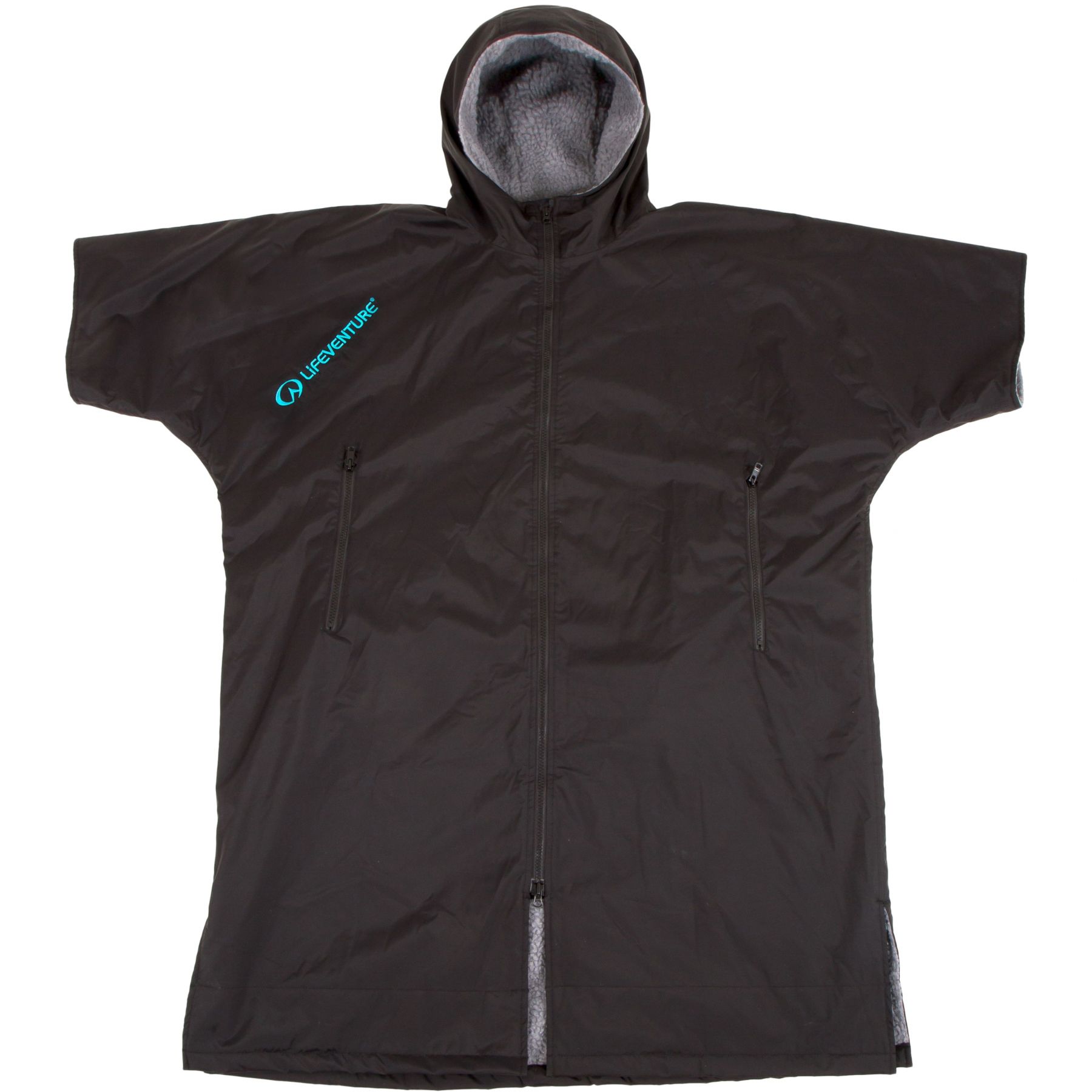Lifeventure Thermarobe met fleecevoering, unisex, zwart
