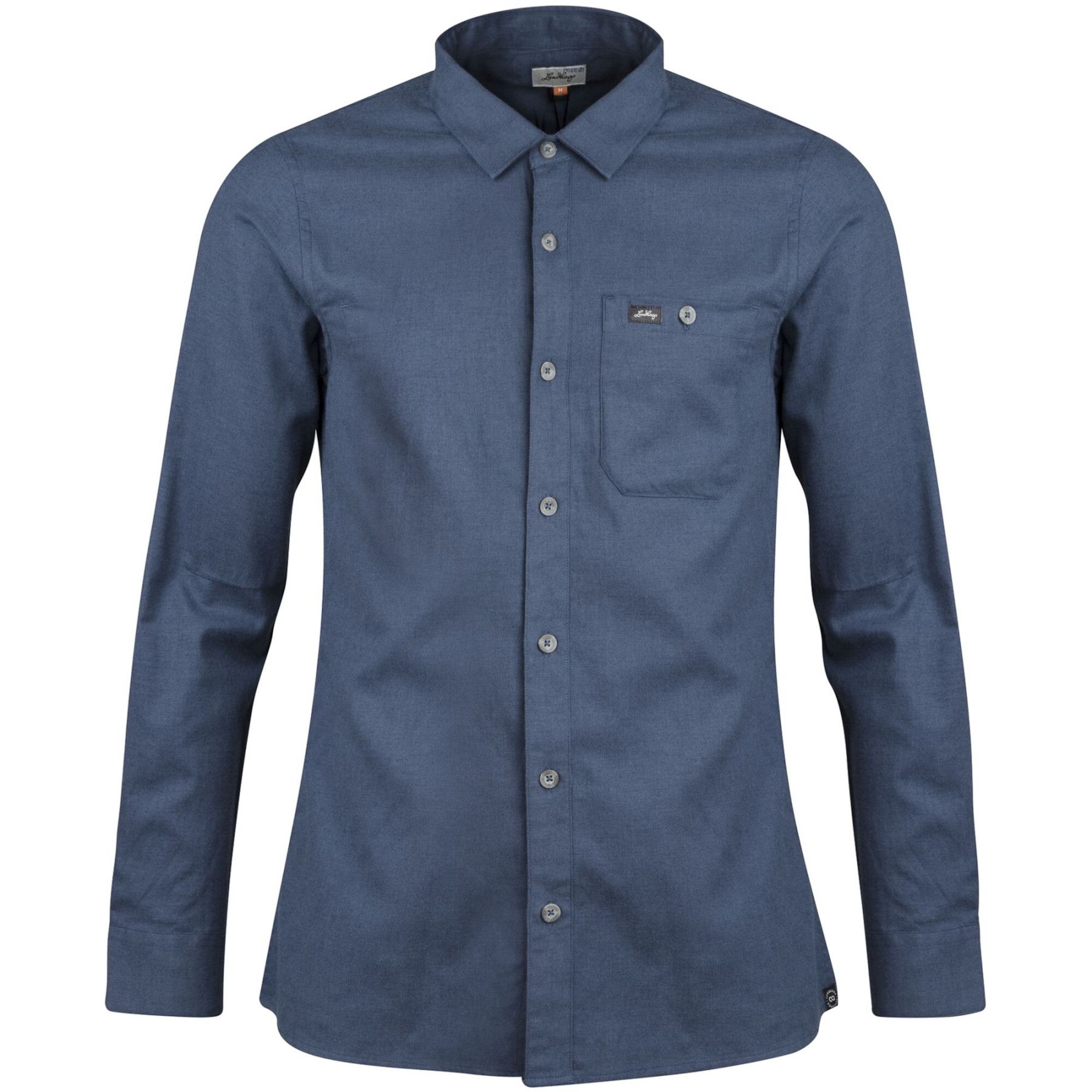 Lundhags Ekren Solid Ms LS Shirt, overhemd, heren, blauw