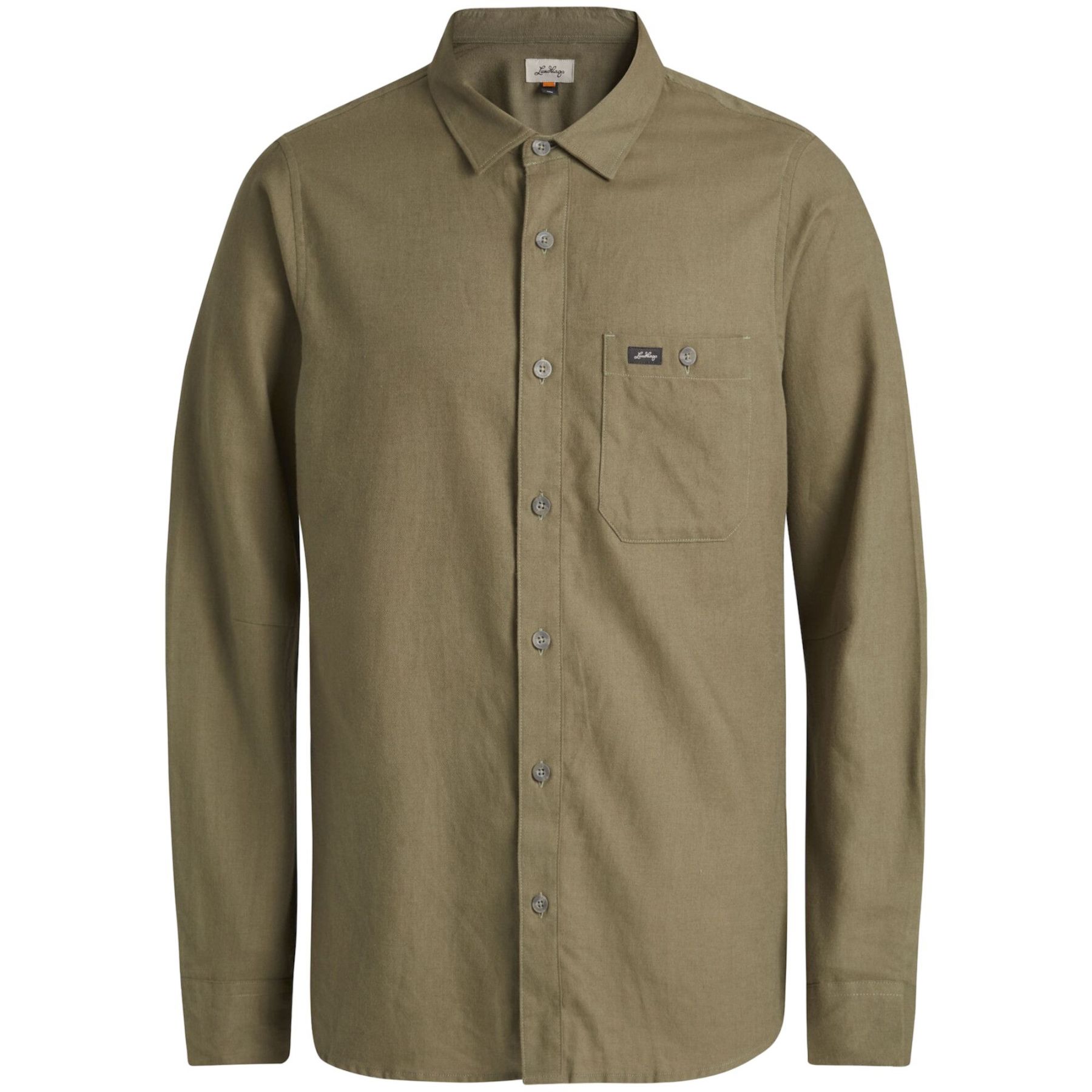 Lundhags Ekren Solid Ms LS Shirt, overhemd, heren, groen