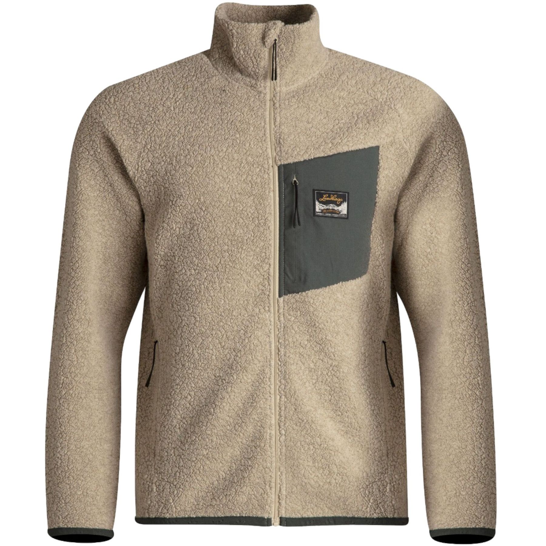 Lundhags Flok Wool Ms Pile, tussenlaag, heren, beige