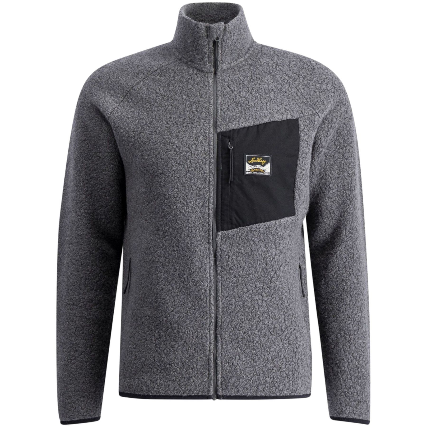 Lundhags Flok Wool Ms Pile, tussenlaag, heren, grijs