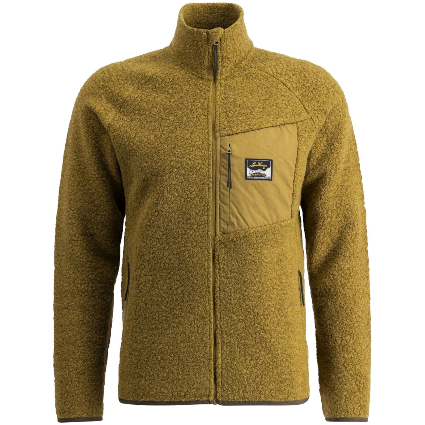 Lundhags Flok Wool Ms Pile, tussenlaag, heren, groen