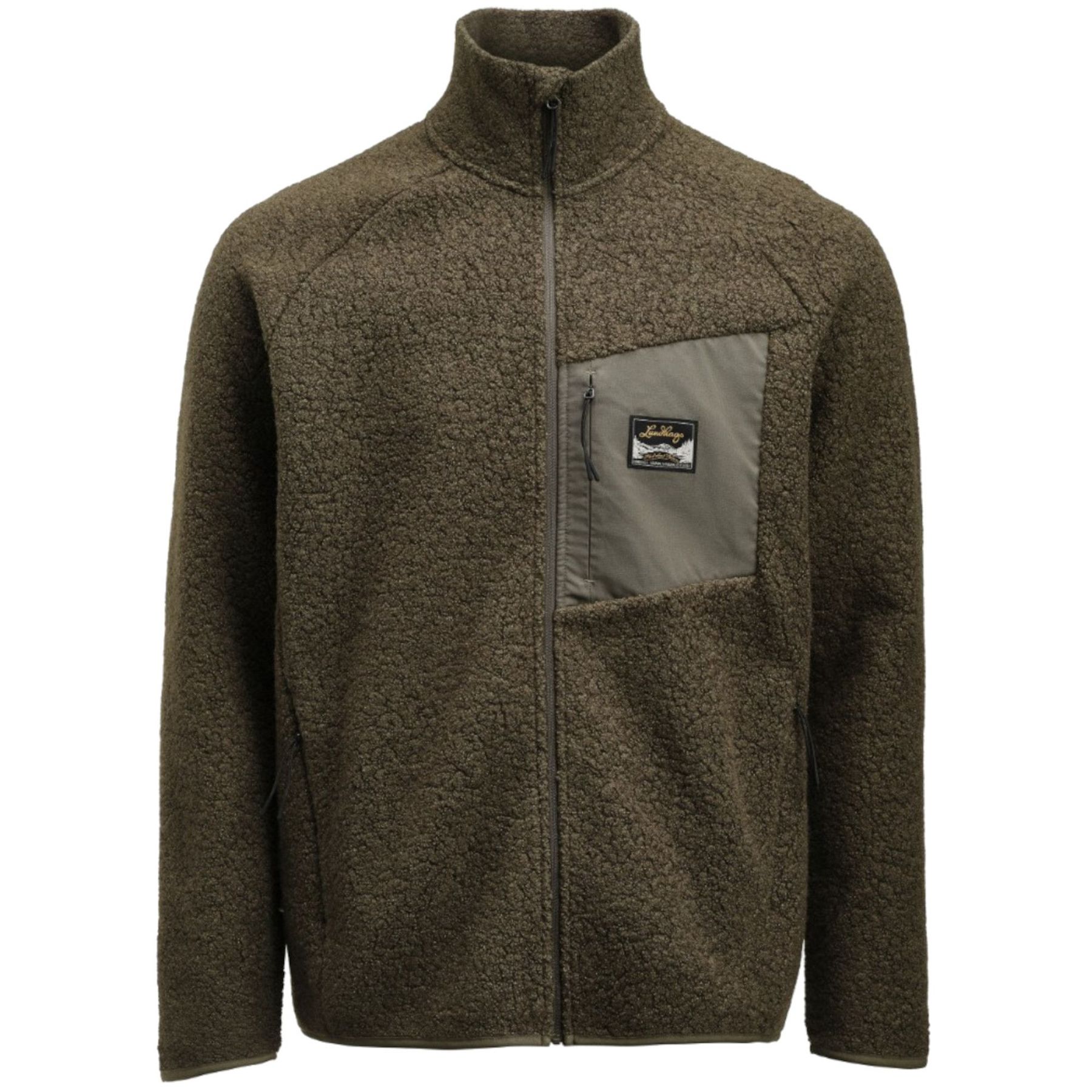 Lundhags Flok Wool Ms Pile, tussenlaag, heren, groen