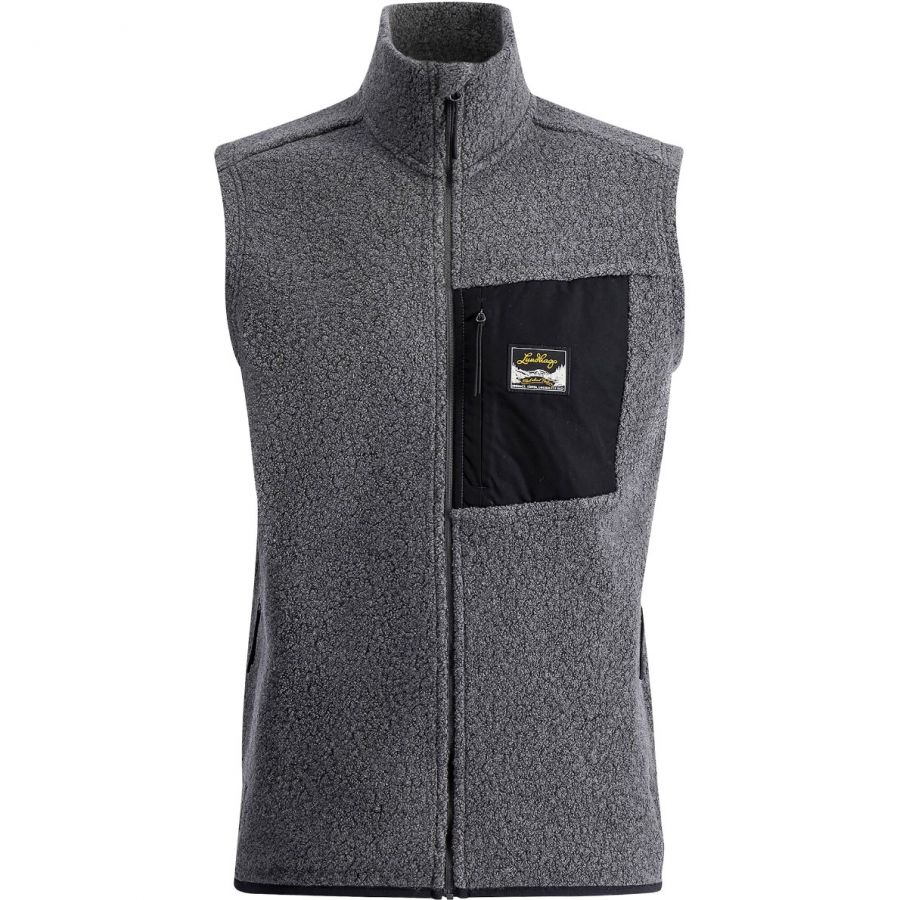 Lundhags Flok Wool Ms Pile Vest, tussenlaag, heren, grijs