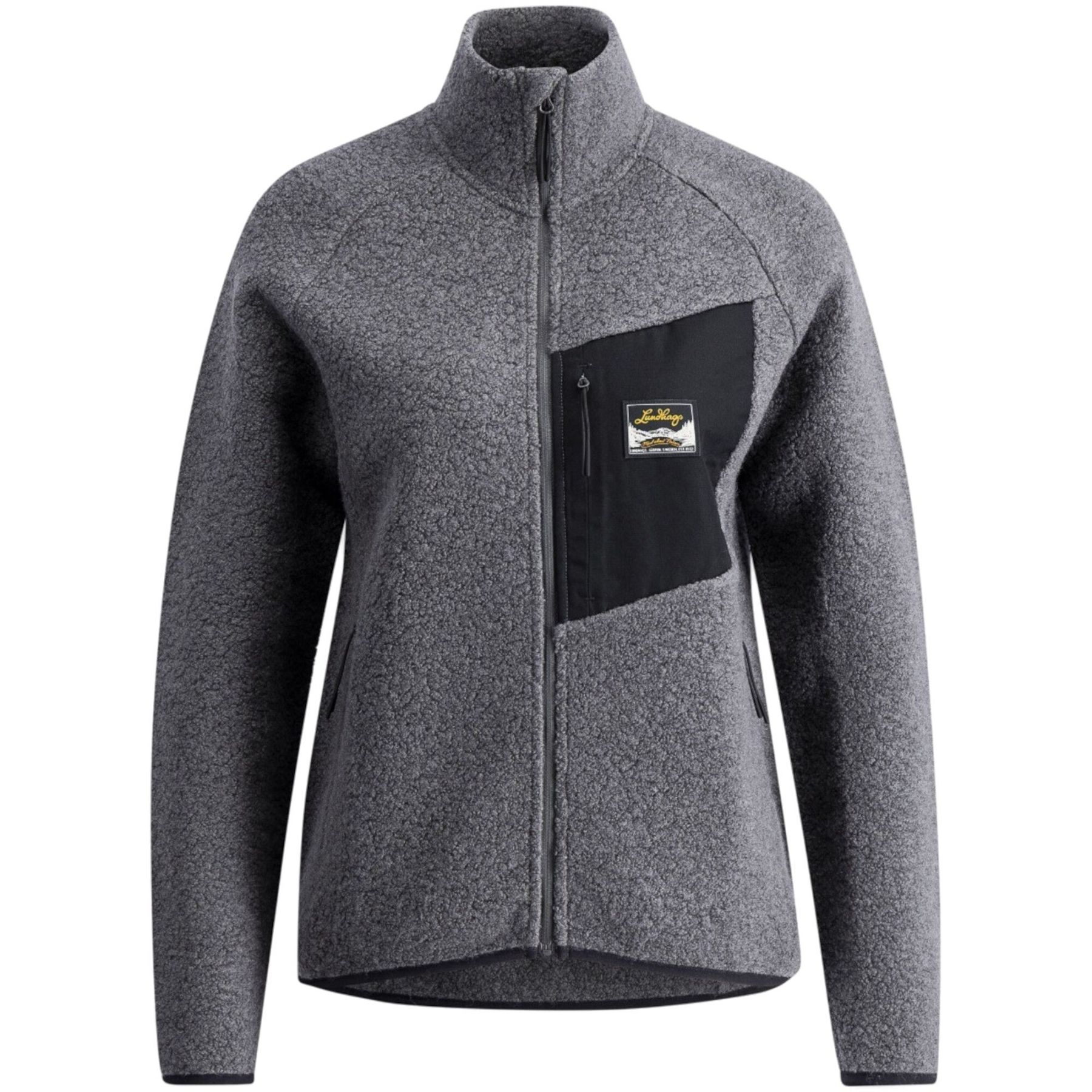 Lundhags Flok Wool Ws Pile, tussenlaag, dames, grijs