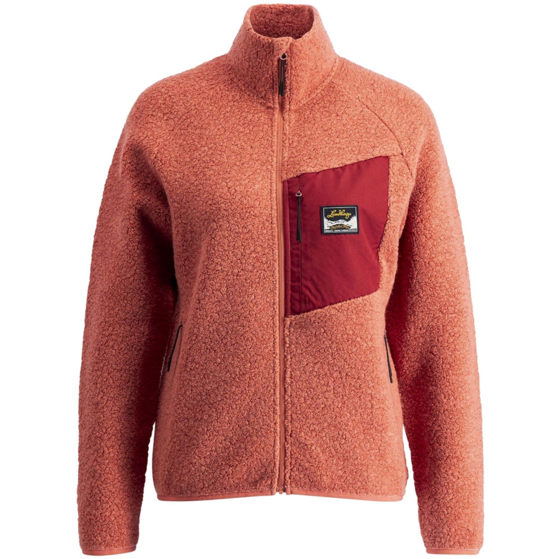 Lundhags Flok Wool Ws Pile, tussenlaag, dames, roze