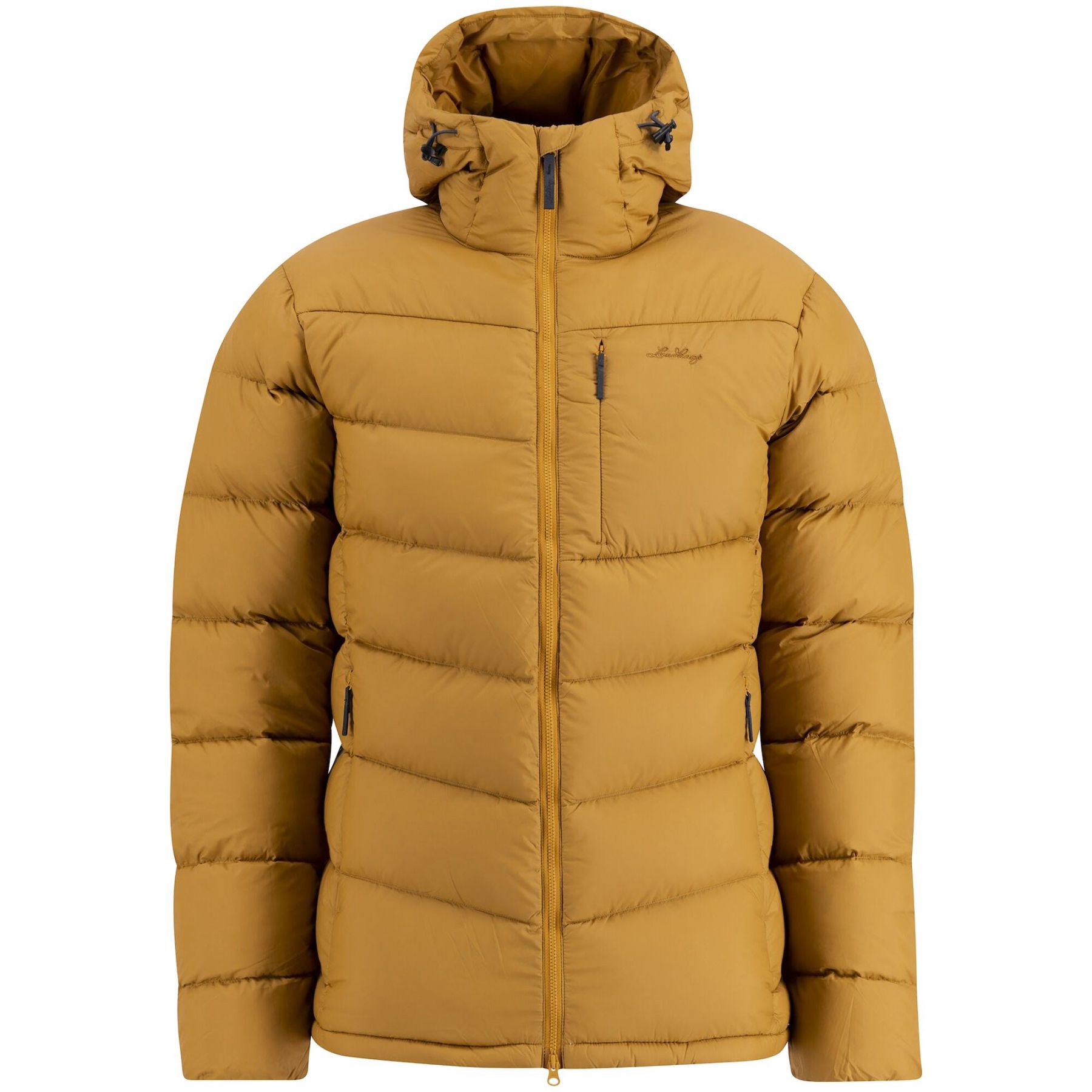 Lundhags Fulu Down Hooded Jacket, donsjas, heren, goud