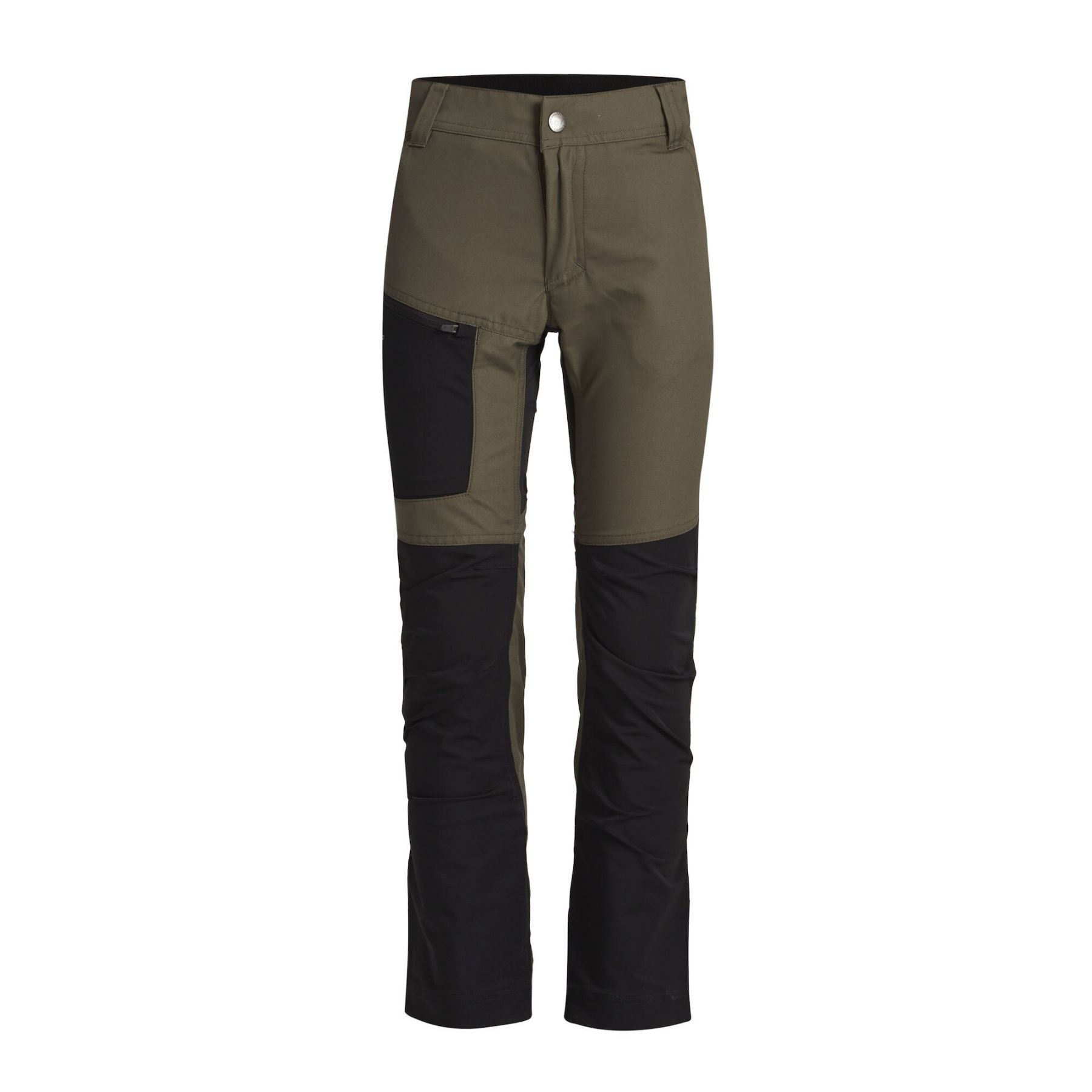 Lundhags Fulu Stretch Hybrid Pant JR, wandelbroeken, groen/zwart