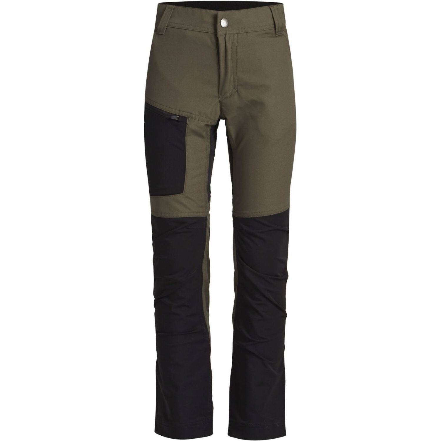 Lundhags Fulu Stretch Hybrid Pant JR, wandelbroeken, groen/zwart