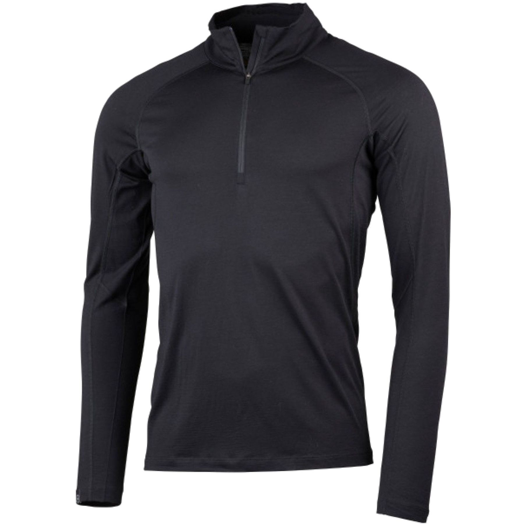 Lundhags Gimmer Merino Lt Ms 1/2 Zip, tussenlaag, heren, zwart