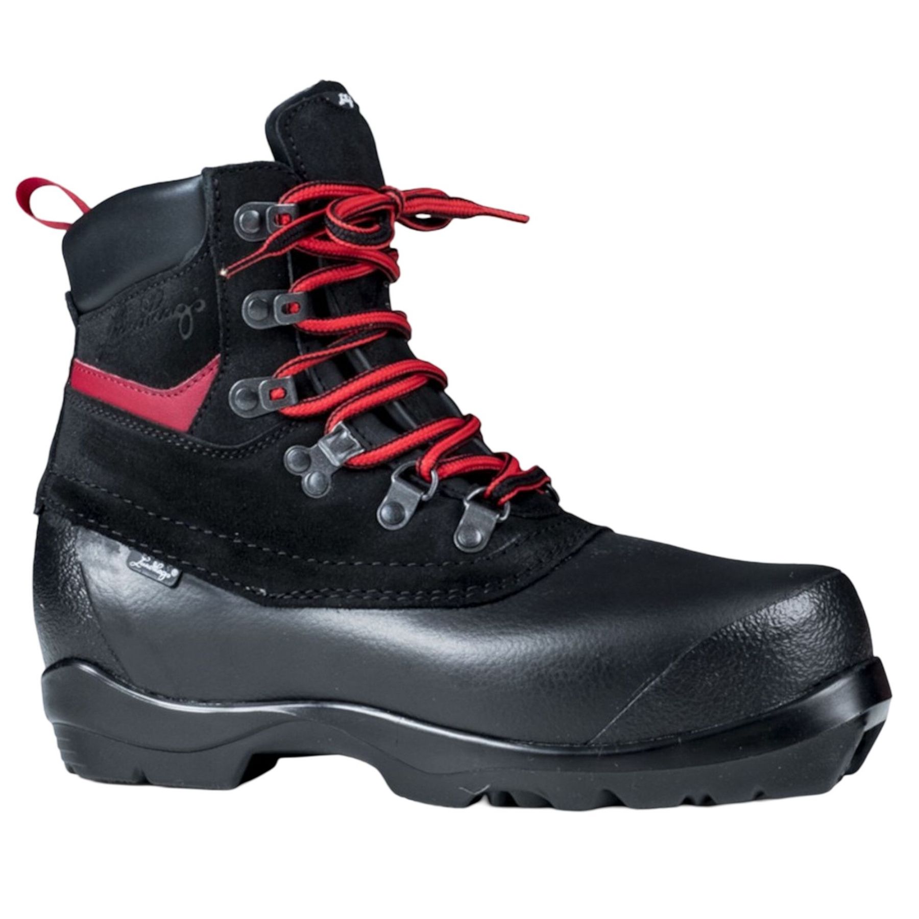 Lundhags Guide BC, wandelschoenen, unisex, zwart/rood