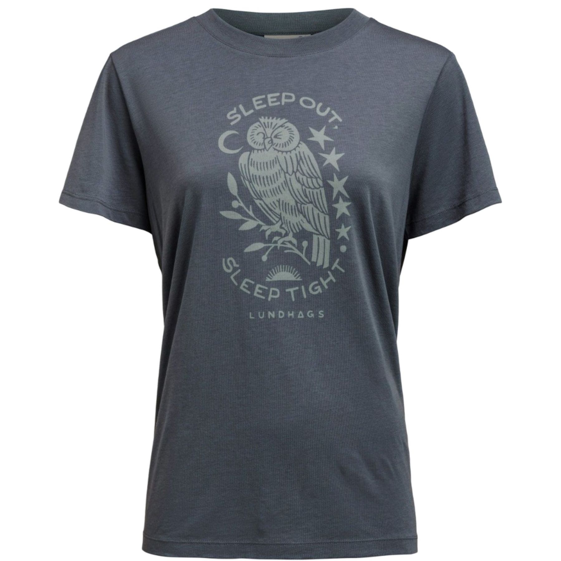 Lundhags Järpen Printed T-shirt, t-shirt, dames, blauw
