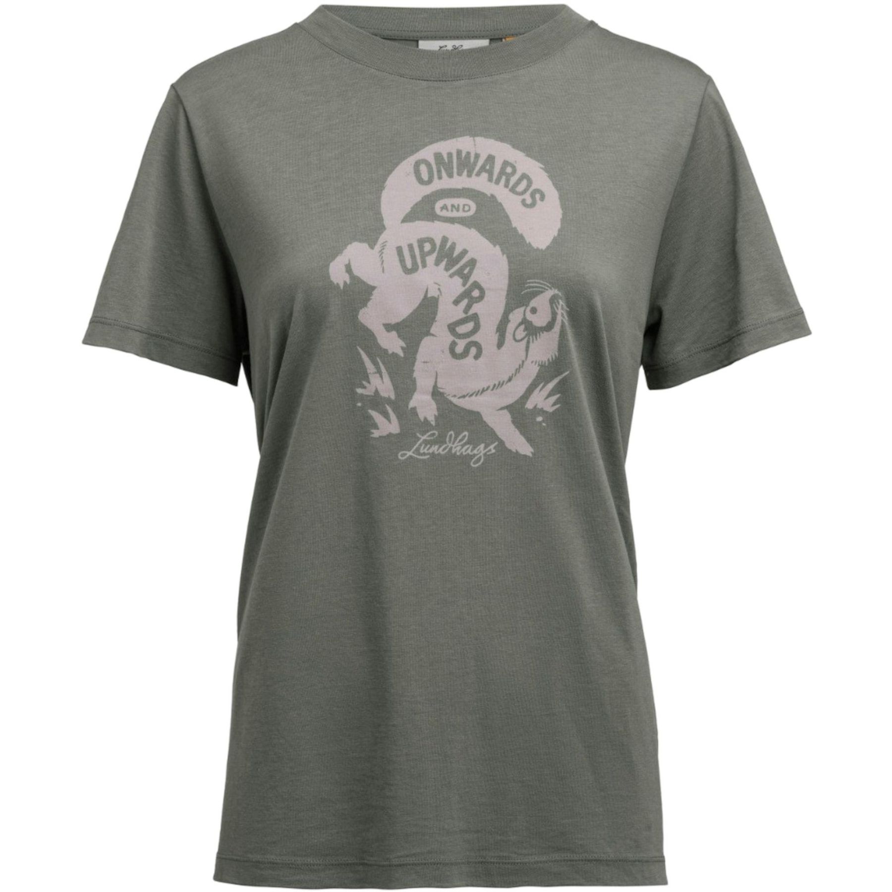 Lundhags Järpen Printed T-shirt, t-shirt, dames, groen
