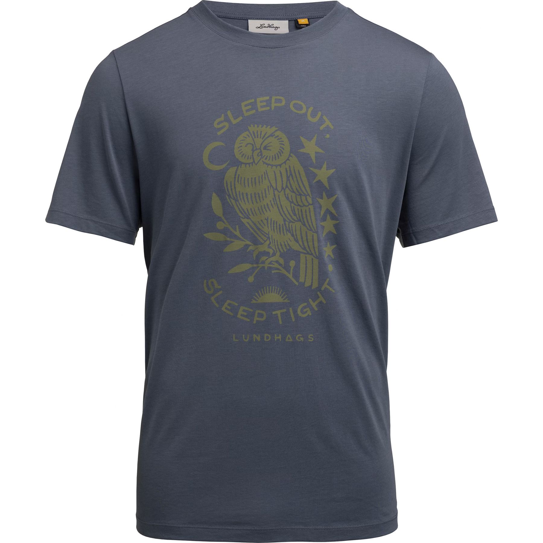 Lundhags Järpen Printed T-shirt, t-shirt, heren, blauw