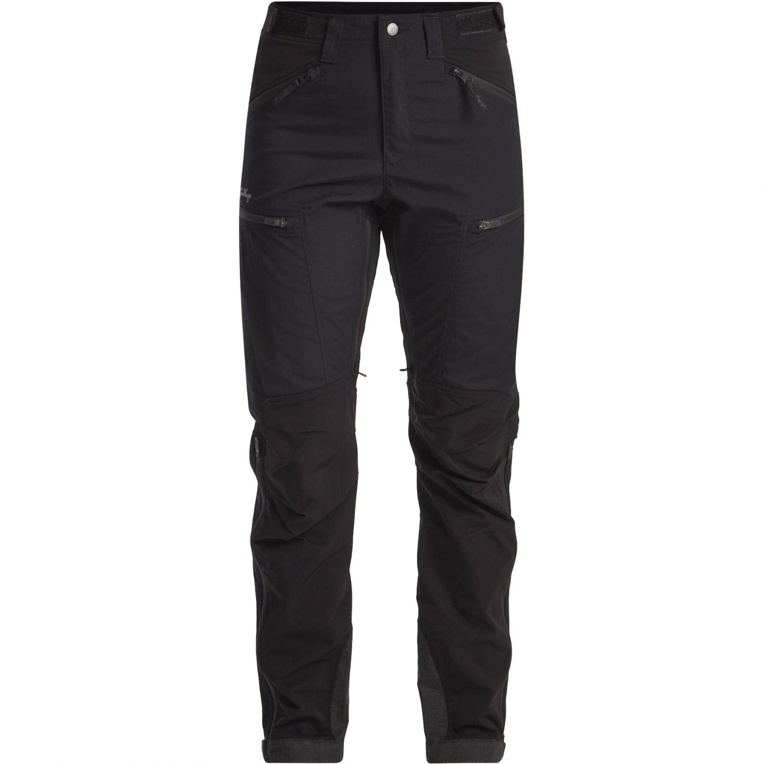Lundhags Makke High Waist Curved Pant, wandelbroek, dames, zwart