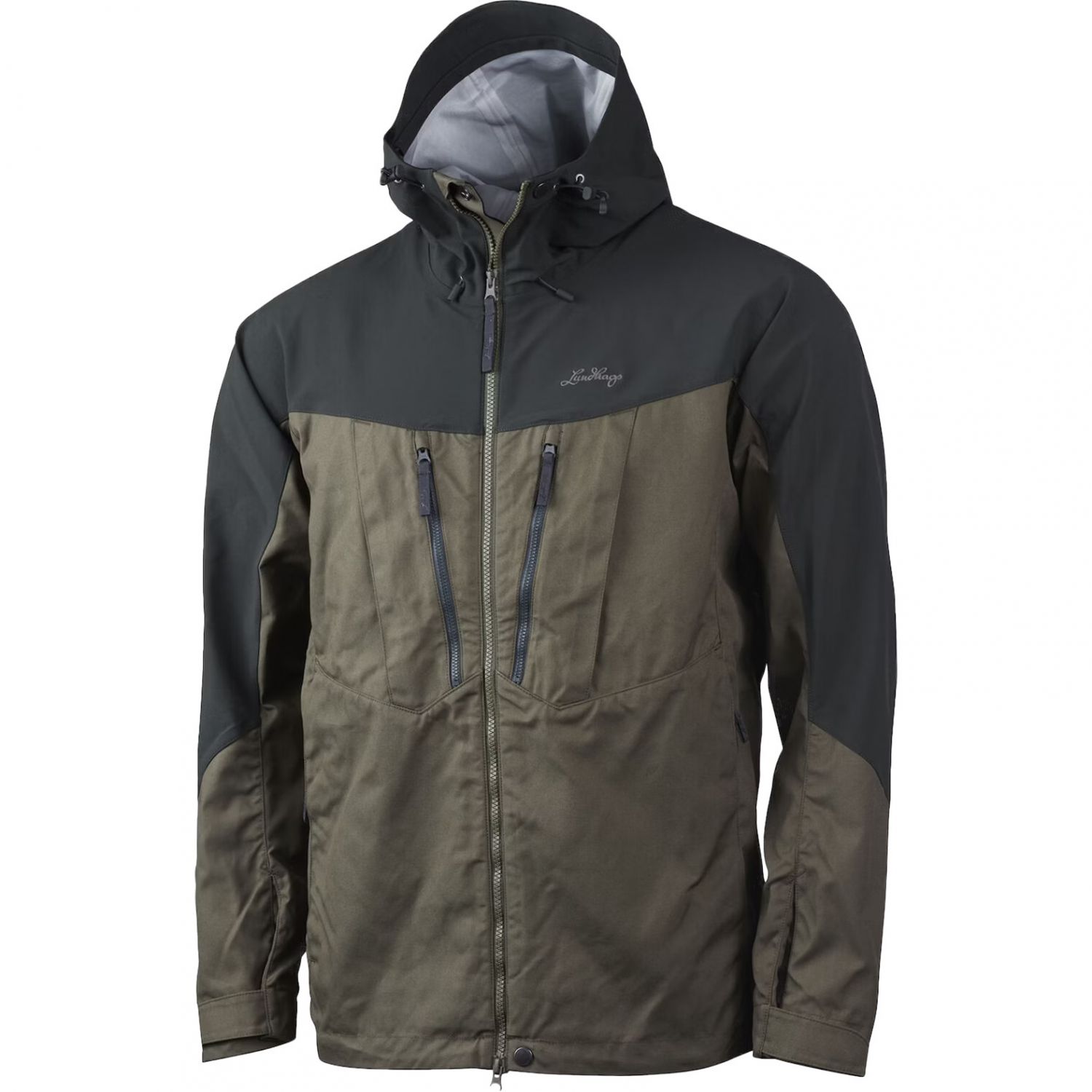Lundhags Makke Pro Jas, shelljack, heren, groen/grijs